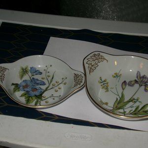 2 Spode oven to table bowls.